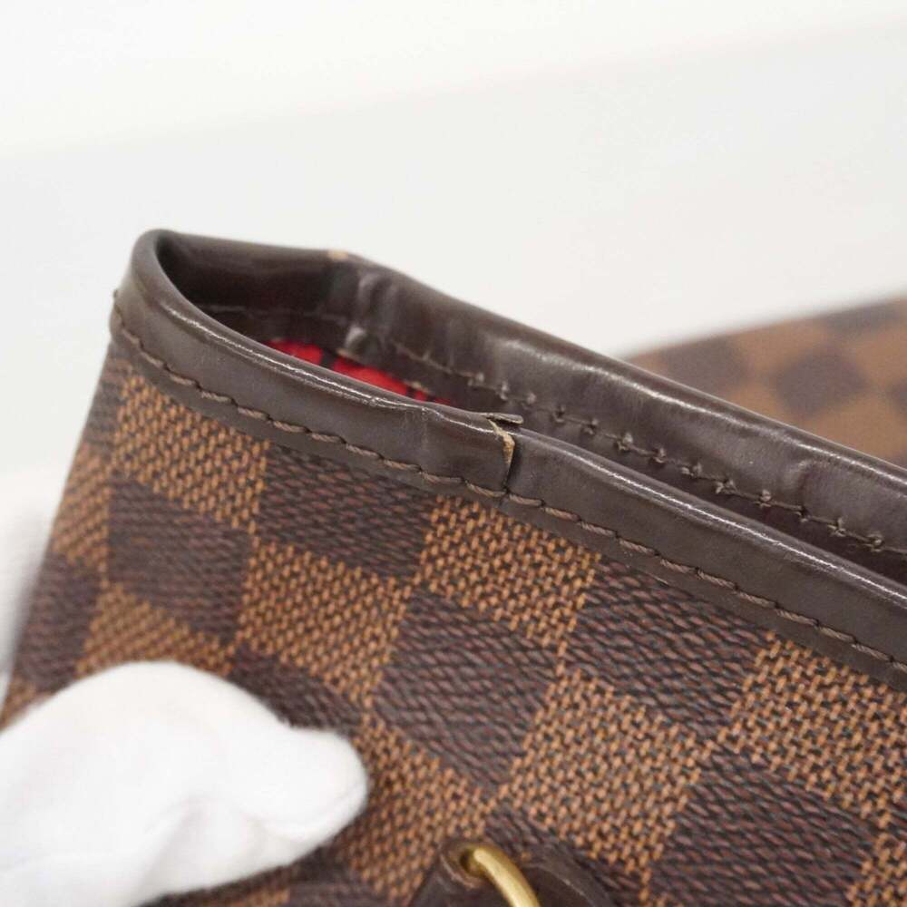 LOUIS VUITTON Authentic Brown Damier Neverfull MM Tote Bag - Picture 8 of 13